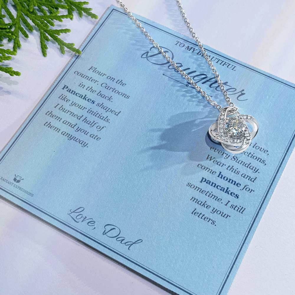 Sunday Pancakes - Love Knot Necklace for Daughter
