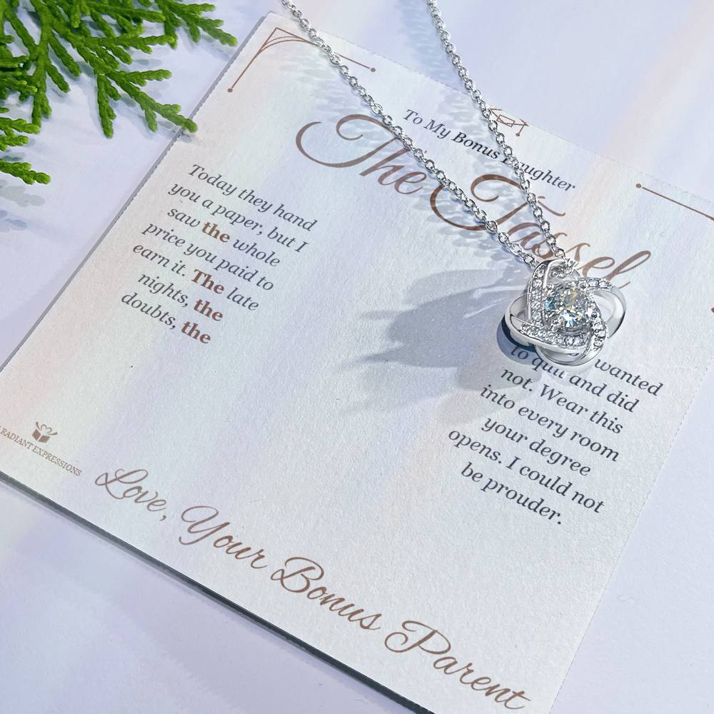 The Tassel - Love Knot Necklace for Stepdaughter