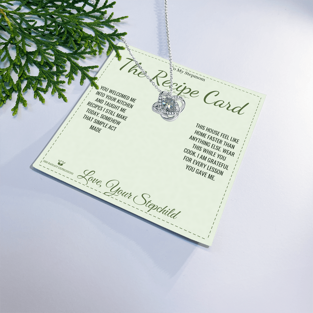 The Recipe Card - Love Knot Necklace for Stepmom