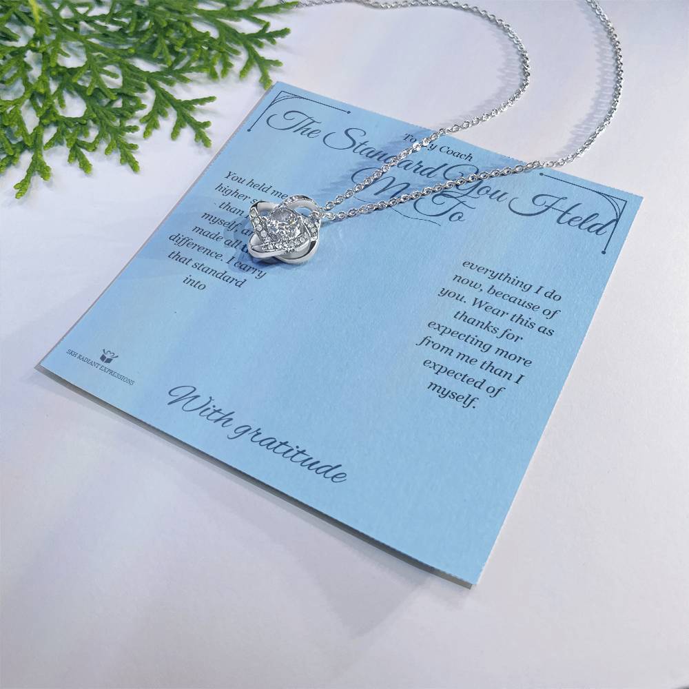 The Standard You Held Me To - Love Knot Necklace for Coach
