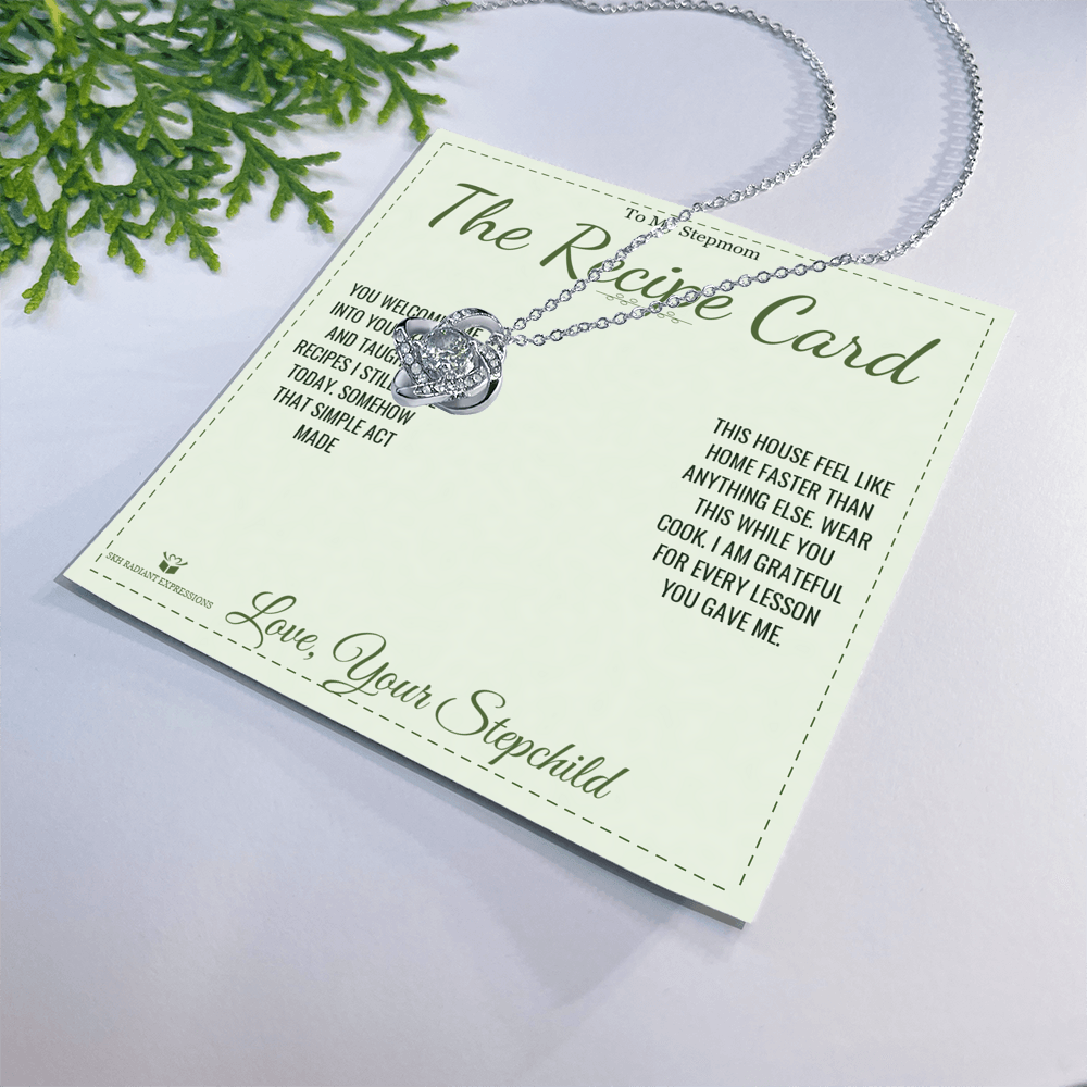 The Recipe Card - Love Knot Necklace for Stepmom
