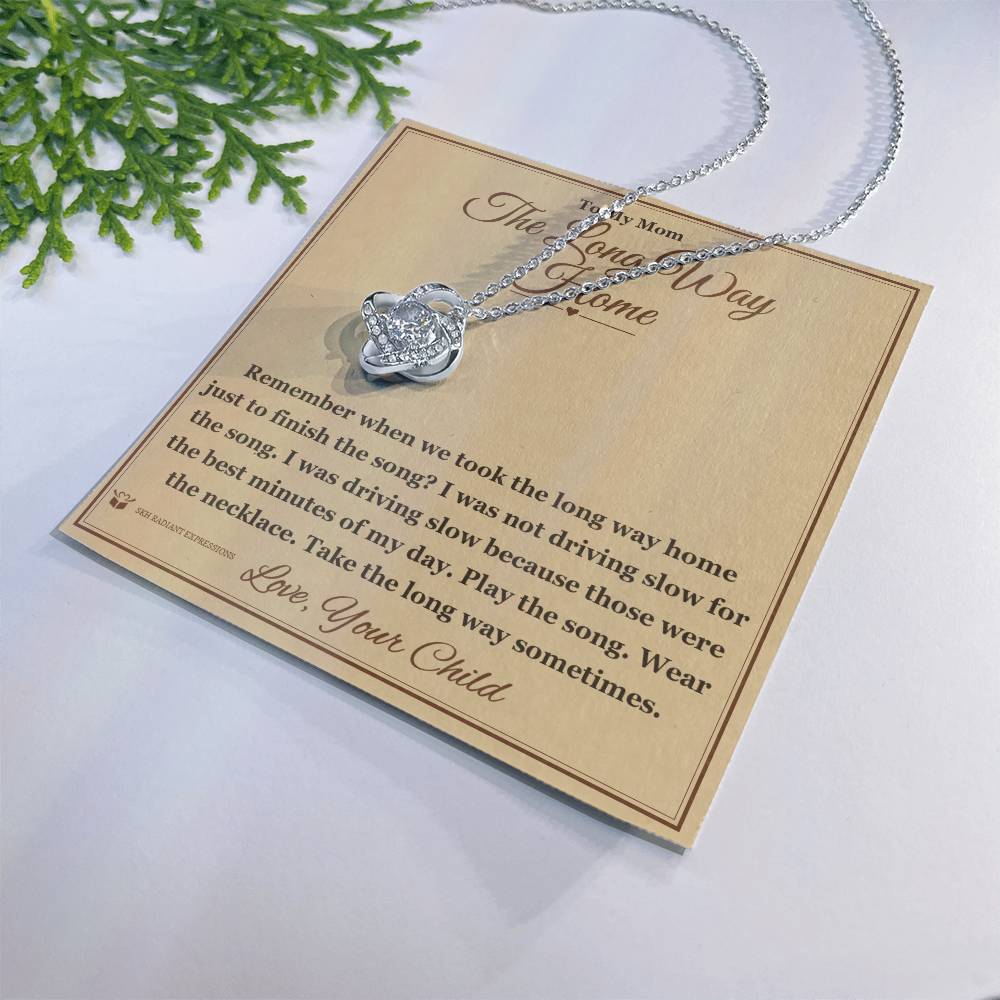 The Long Way Home - Love Knot Necklace for Mom