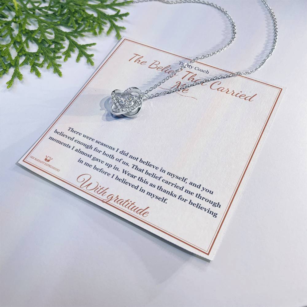 The Belief That Carried Me - Love Knot Necklace for Coach