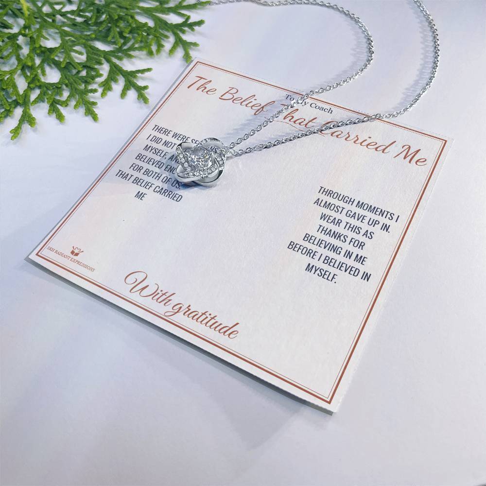 The Belief That Carried Me - Love Knot Necklace for Coach