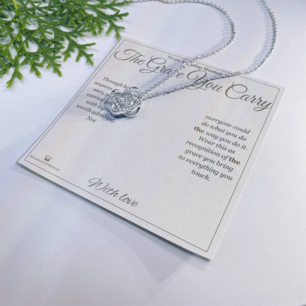 The Grace You Carry - Love Knot Necklace for Her