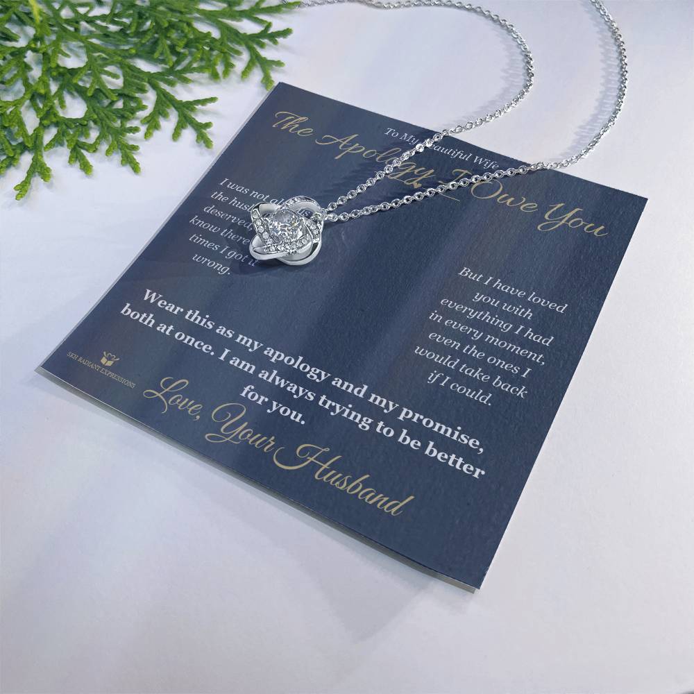The Apology I Owe You - Love Knot Necklace for Wife