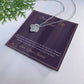 Beside You, Not Behind - Love Knot Necklace for Sister