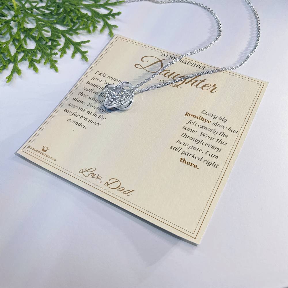 The School Gate - Love Knot Necklace for Daughter