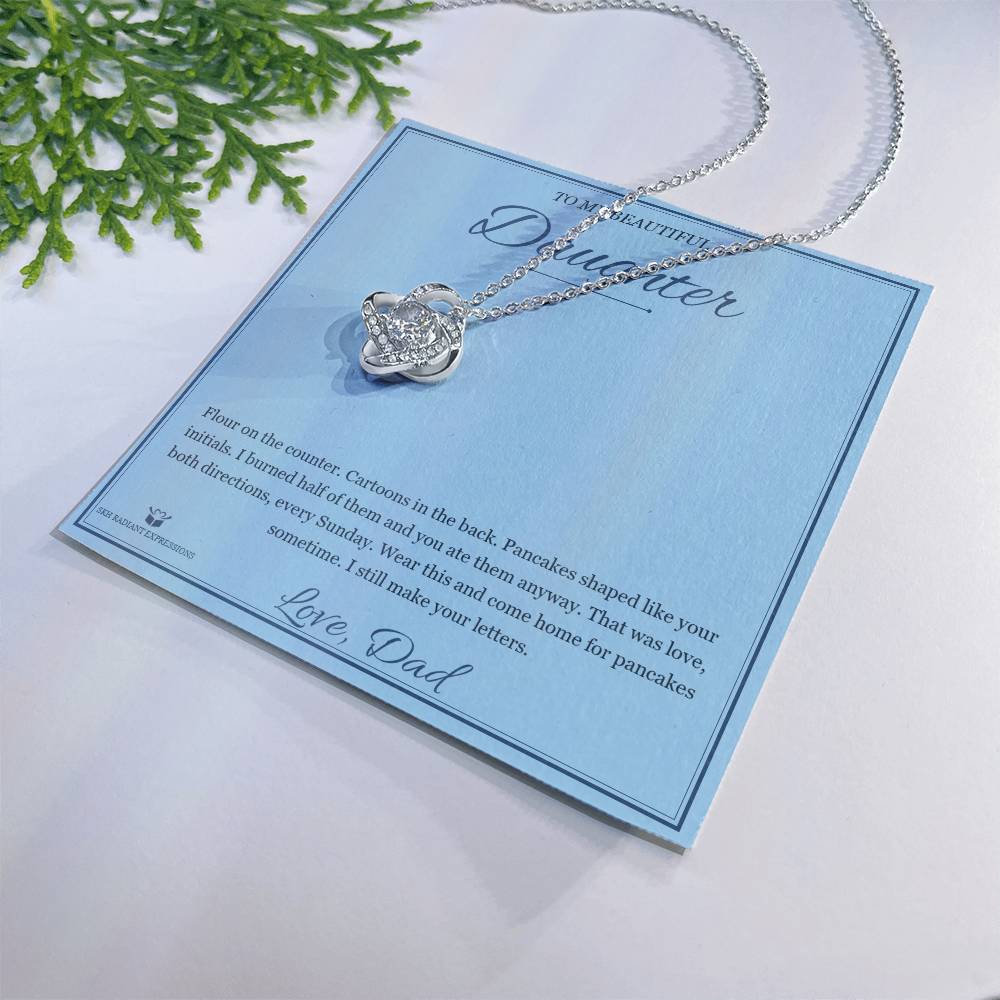 Sunday Pancakes - Love Knot Necklace for Daughter