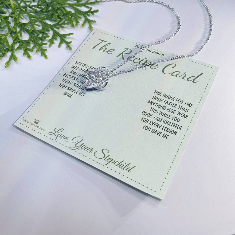 The Recipe Card - Love Knot Necklace for Stepmom