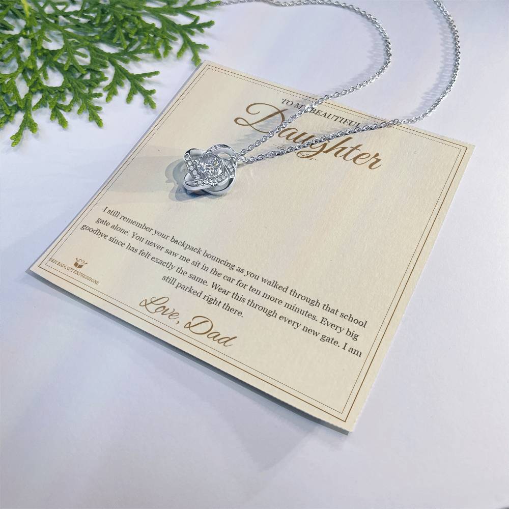 The School Gate - Love Knot Necklace for Daughter