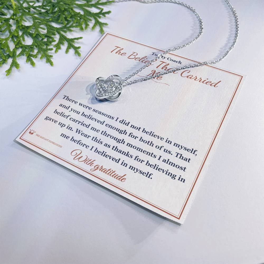 The Belief That Carried Me - Love Knot Necklace for Coach