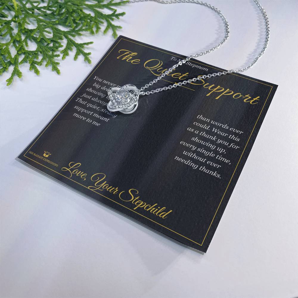 The Quiet Support - Love Knot Necklace for Stepmom