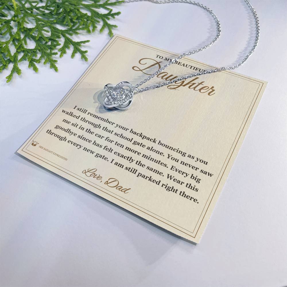The School Gate - Love Knot Necklace for Daughter