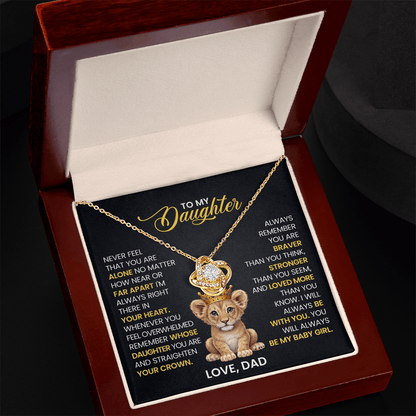 Best love knot necklace for daughter from dad 2026