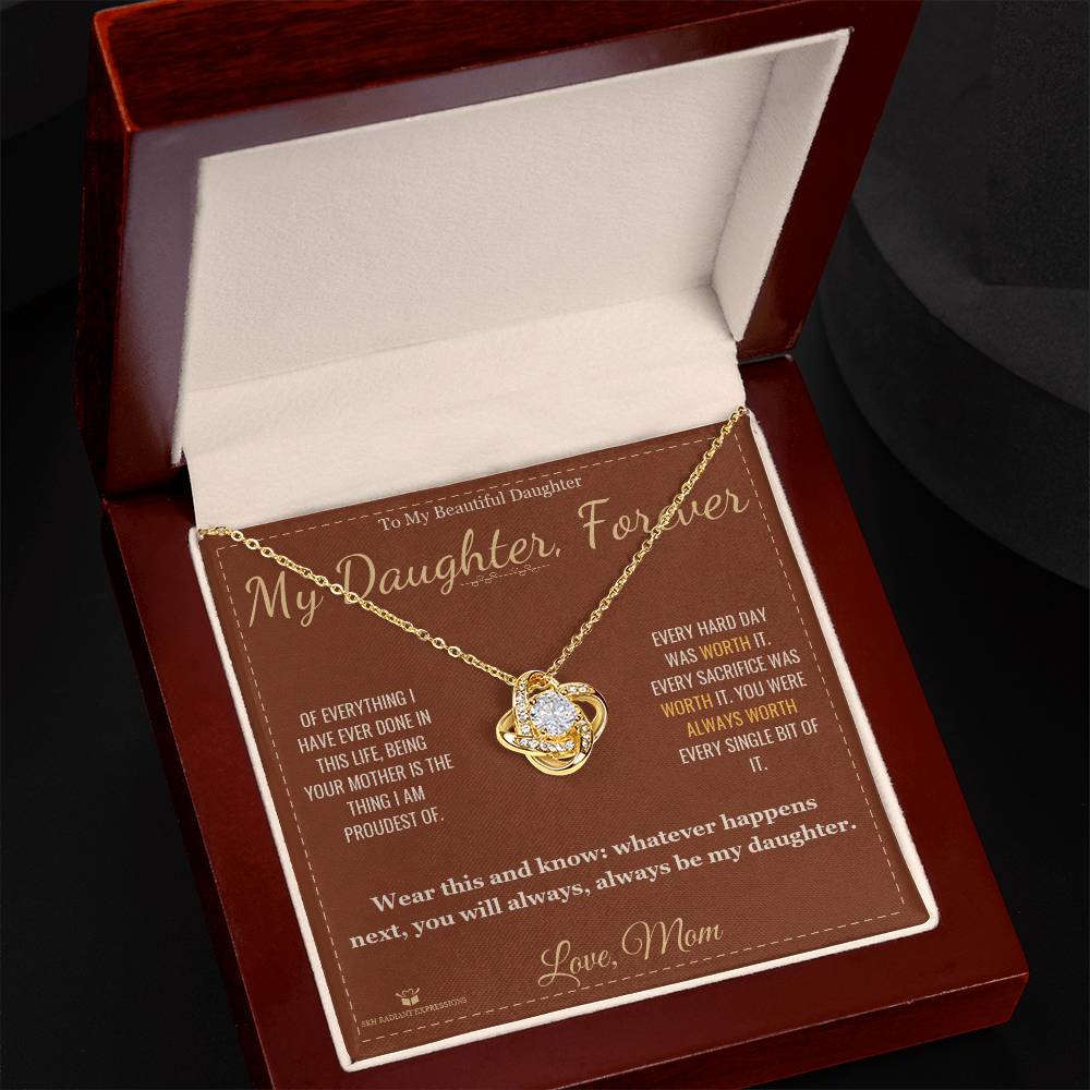 Why a love knot necklace makes a meaningful gift for daughter