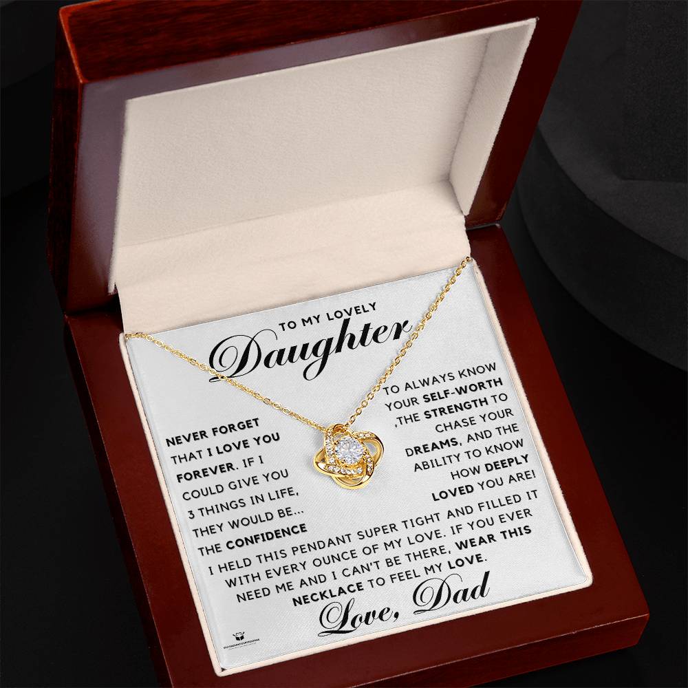 Wear My Love Always: Love Knot Necklace – A Gift of Love from Dad to His Lovely Daughter