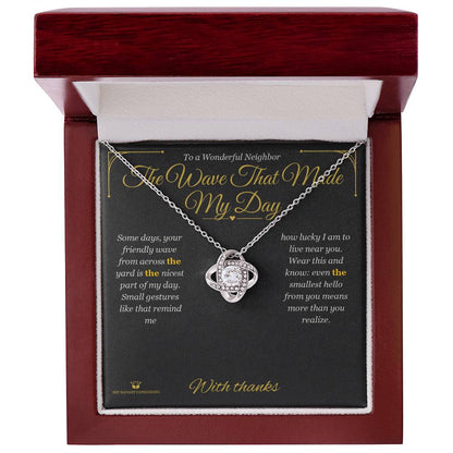 Why a love knot necklace makes a meaningful gift for neighbor