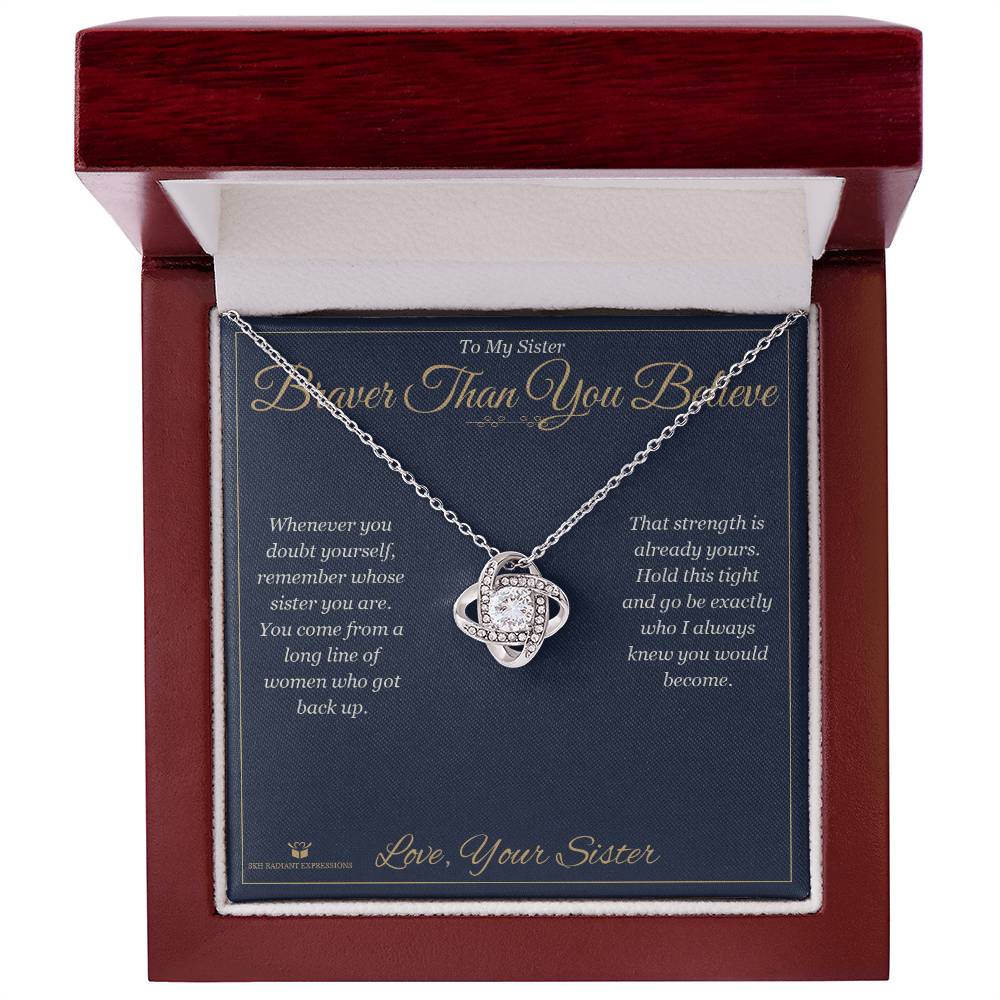 Why a love knot necklace makes a meaningful gift for sister