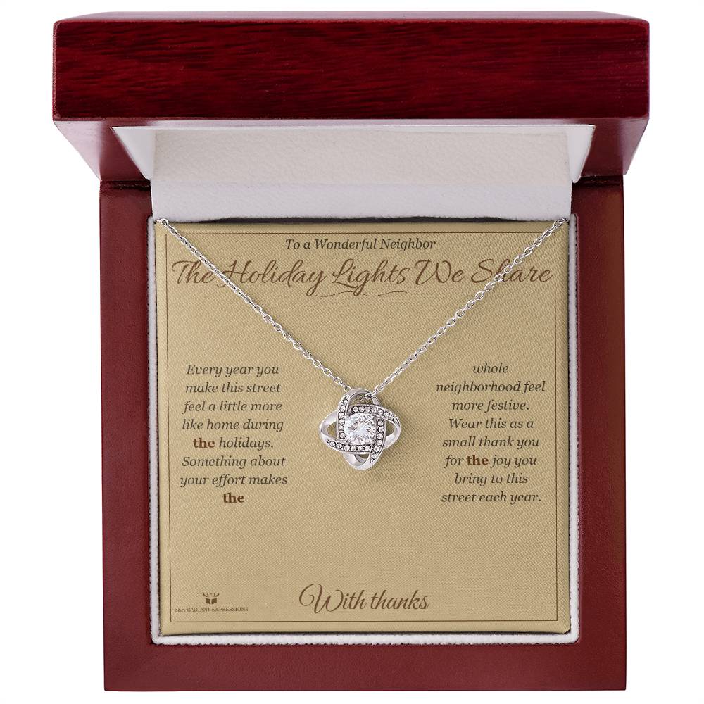 Why a love knot necklace makes a meaningful gift for neighbor