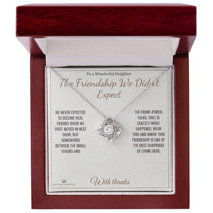 Why a love knot necklace makes a meaningful gift for neighbor