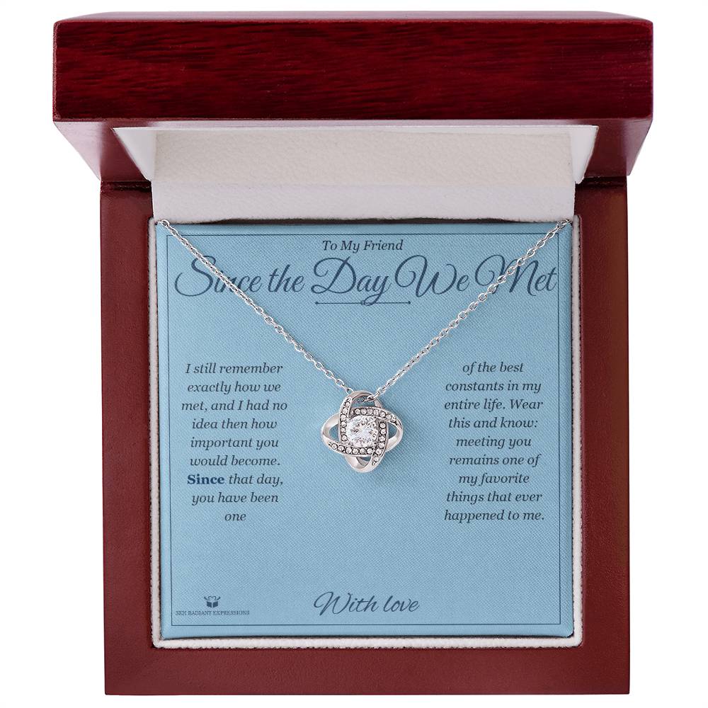 Why a love knot necklace makes a meaningful gift for friend