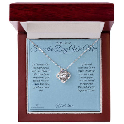 Why a love knot necklace makes a meaningful gift for friend