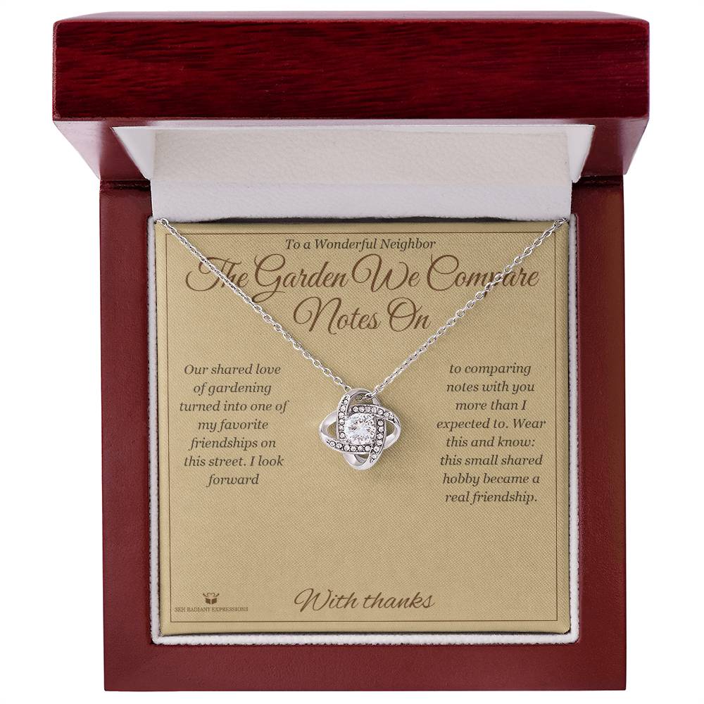 Why a love knot necklace makes a meaningful gift for neighbor