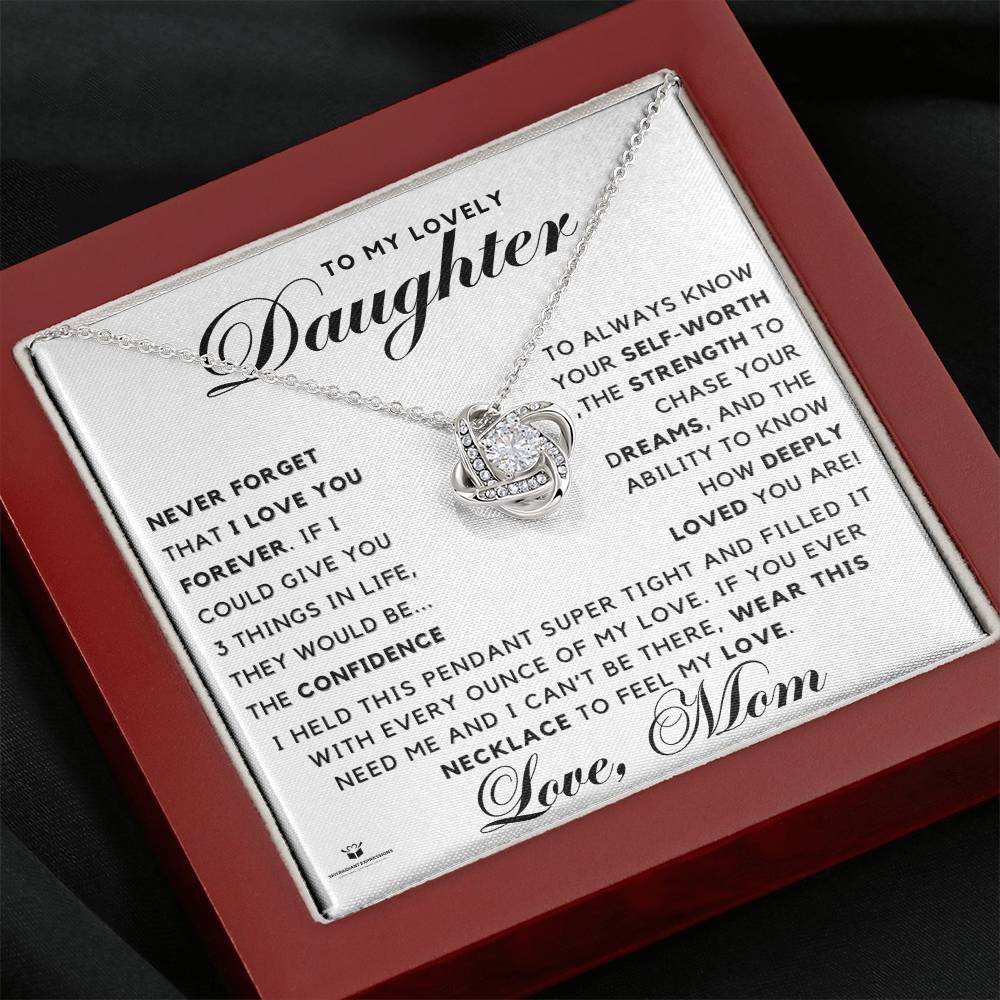 Wear My Love Always: Love Knot Necklace – A Gift of Love from Mom to Her Lovely Daughter