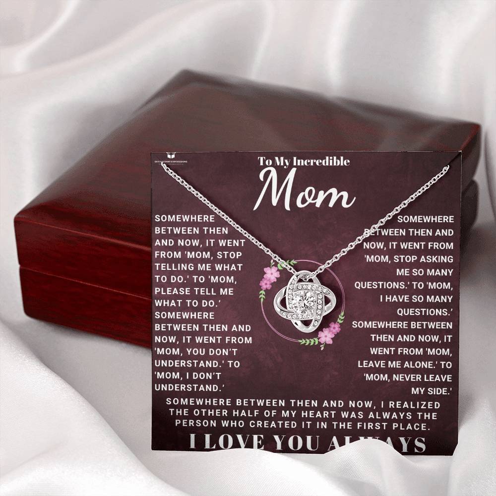 From Then to Now: Celebrating the Bond with Mom - Love Knot Necklace