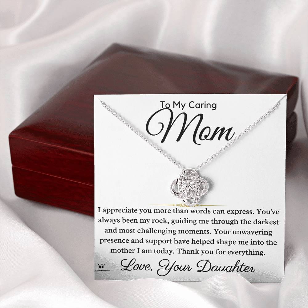 Guided by Love: A Daughter's Gratitude to Mom - Love Knot Necklace