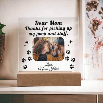Engraved Acrylic Plaque with message for her