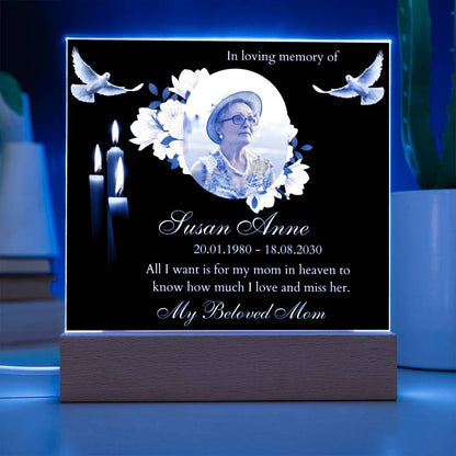 Engraved Acrylic Plaque with message for them