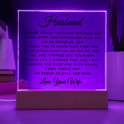 Personalized Acrylic Lamp for them