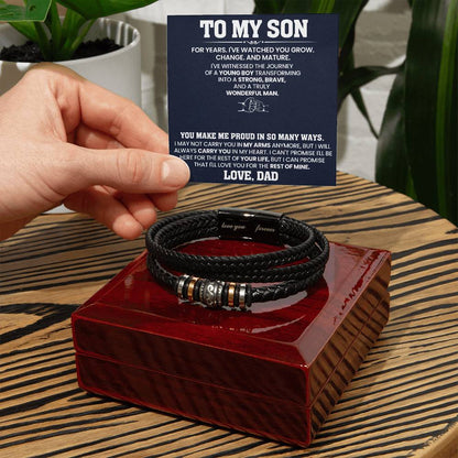 Best bracelet you make me proud in so many ways for son 2026