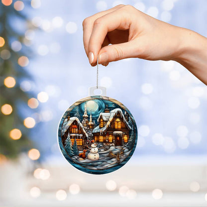 Personalized Winter Wonderland Keepsake Acrylic Ornament for them