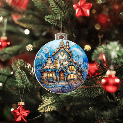 What does a Enchanted Winter Cottage Acrylic Ornament mean - gift for them
