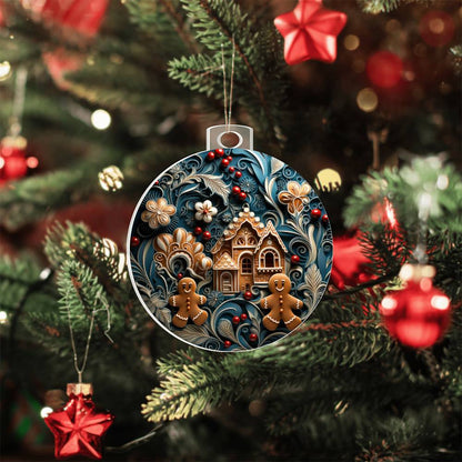Meaningful gift for them - Gingerbread Dream Acrylic Ornament