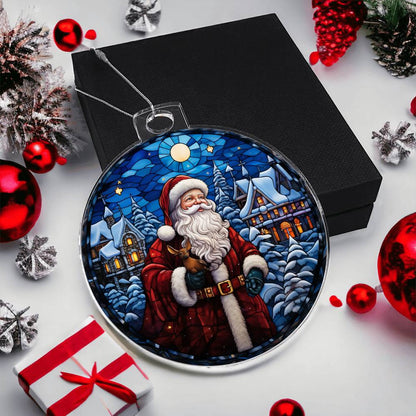 St. Nicholas Night Acrylic Ornament engraved with your own words for them