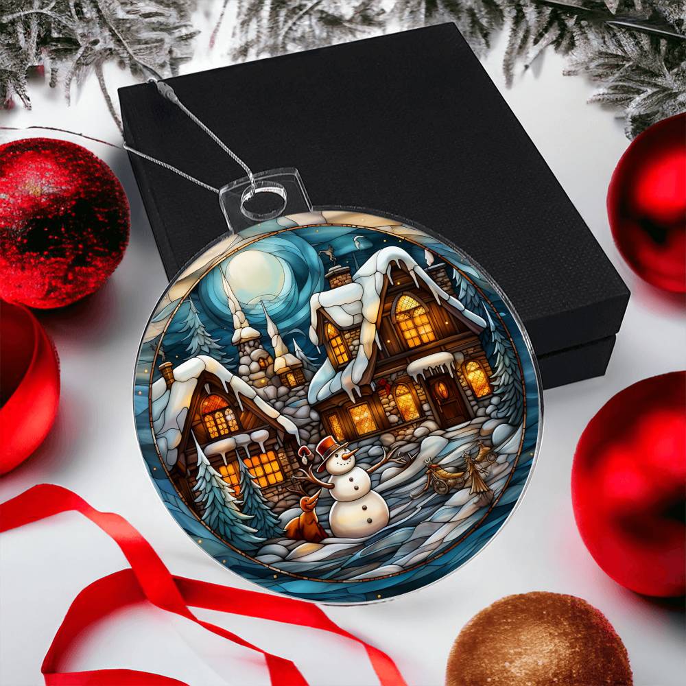 ✨ Winter Wonderland Keepsake Acrylic Ornament ❄️🎄