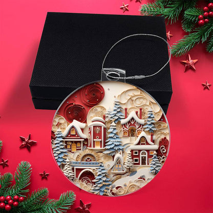 Best whimsical winter village acrylic ornament for them 2026