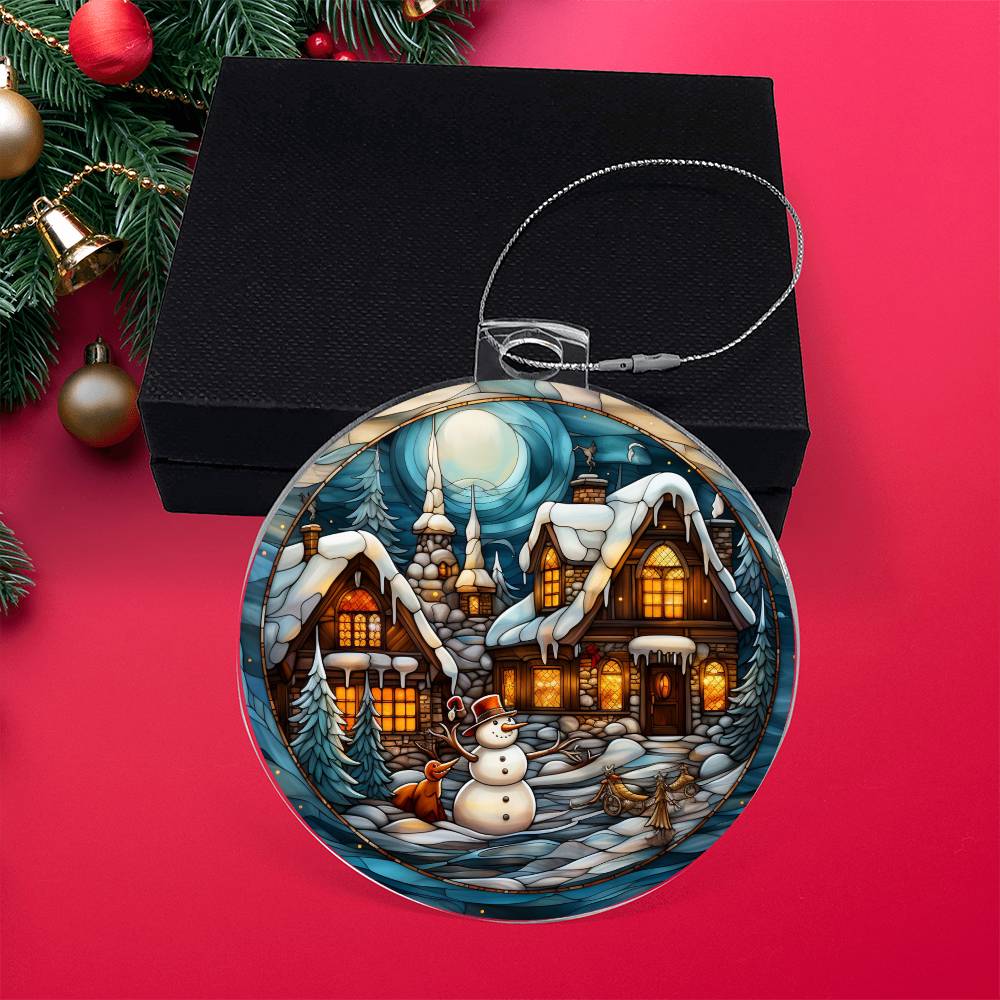 ✨ Winter Wonderland Keepsake Acrylic Ornament ❄️🎄