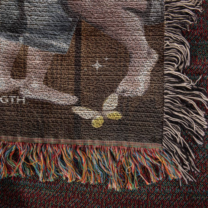 Meaningful gift for him - Unforgettable Bond: Heirloom Woven Blanket for Son's Superhero Dad