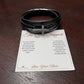 The Quiet Support - Men's Cross Bracelet for Uncle