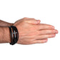 Small Hands, Deep Prints - Men's Cross Bracelet for Dad
