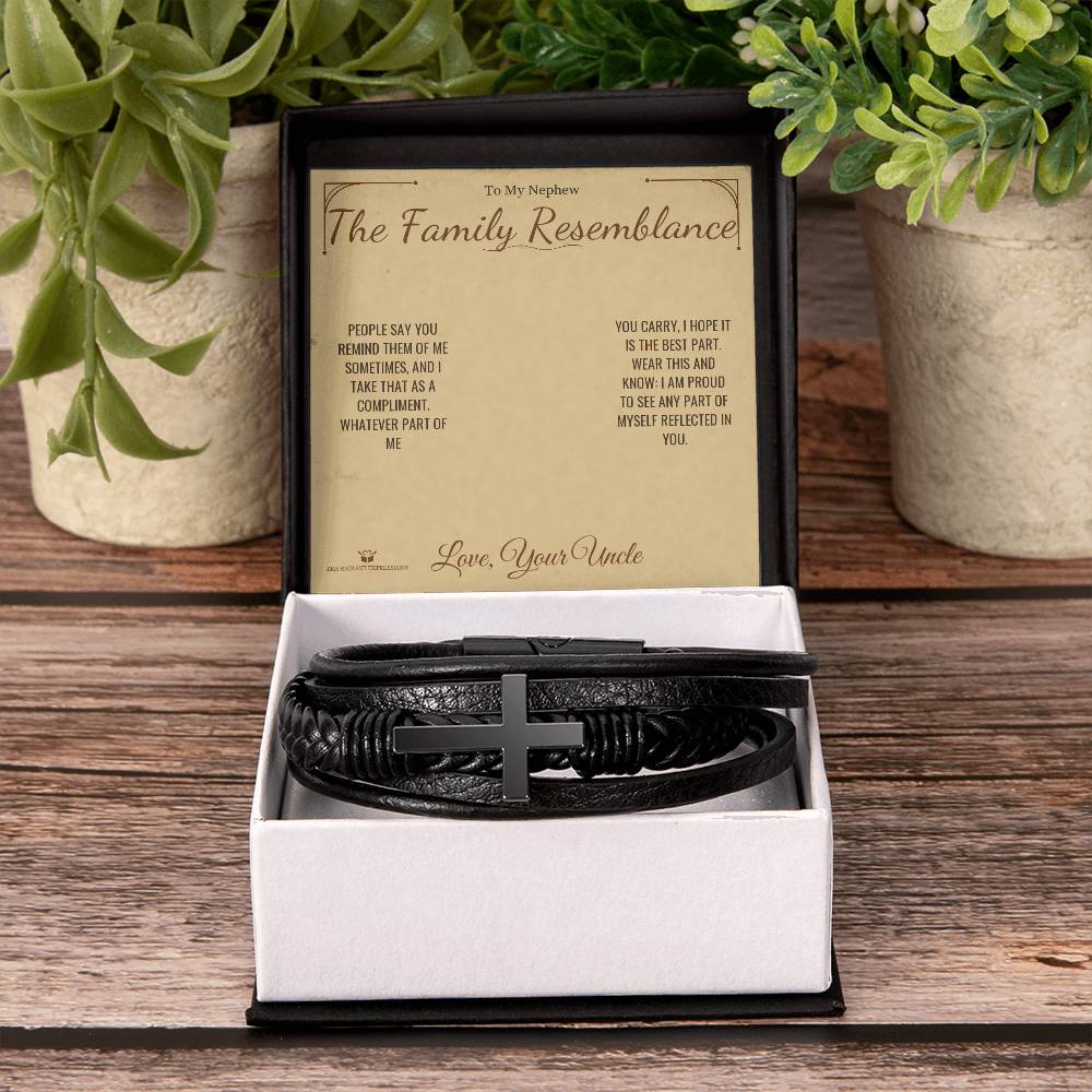 The Family Resemblance - Men's Cross Bracelet for Nephew