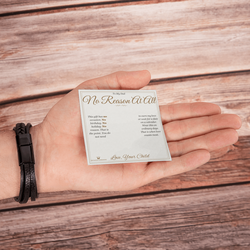 No Reason At All - Men's Cross Bracelet for Dad