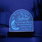 Engraved Acrylic Dome Plaque - To My Girlfriend - In Your Smile