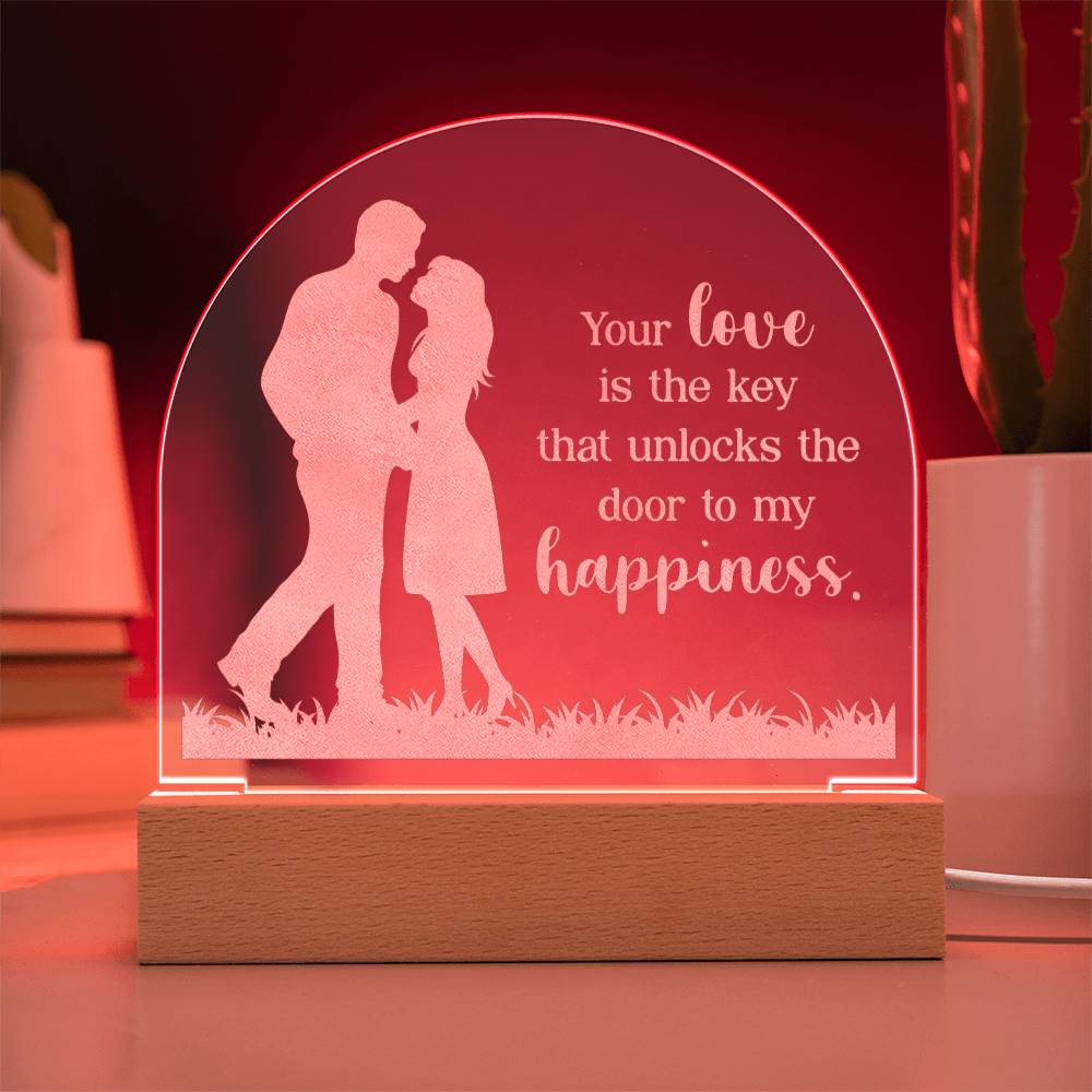 Personalized Acrylic Dome Plaque for her