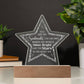 Engraved Acrylic Star Plaque - You Are My Soulmate